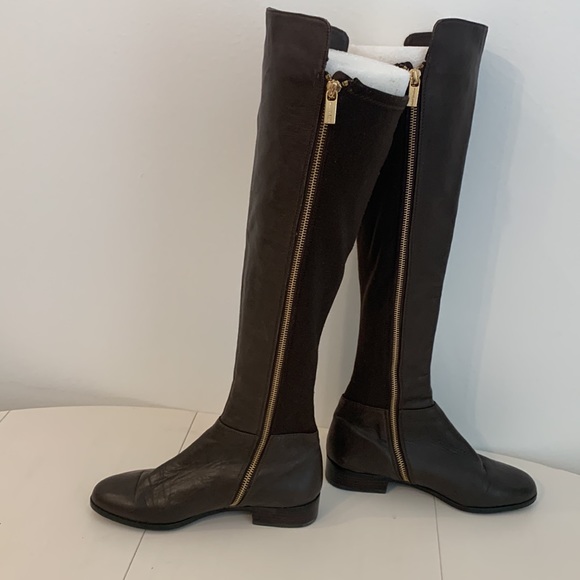 Michael Kors Brown Leather Tall Boots - size 6 - like new! - Picture 6 of 14